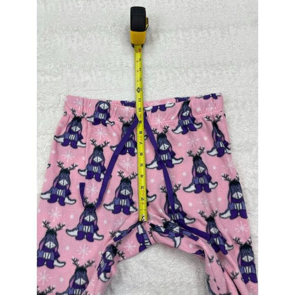 Disney Eeyore Christmas Pajama Pants Medium 8-10 Pink Lounge - Picture 5 of 6